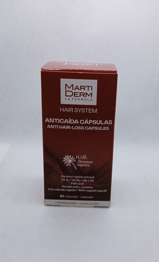 Martiderm Hair System Anticaída Oral 60 Cápsulas