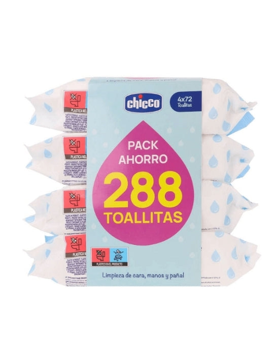 Toallitas Húmedas CHICCO 4 ENVASES