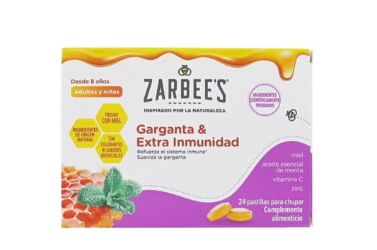 Zarbee'S Garganta y Extra Inmunidad 24comp