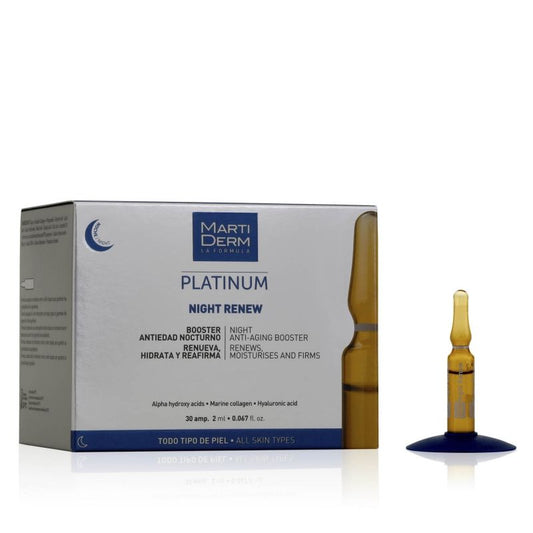 MartiDerm Platinum Night Renew 30 ampollas