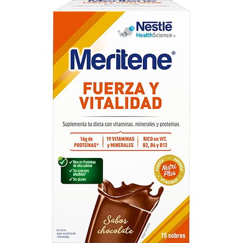 MERITENE SABOR CHOCOLATE 15 SOBRES